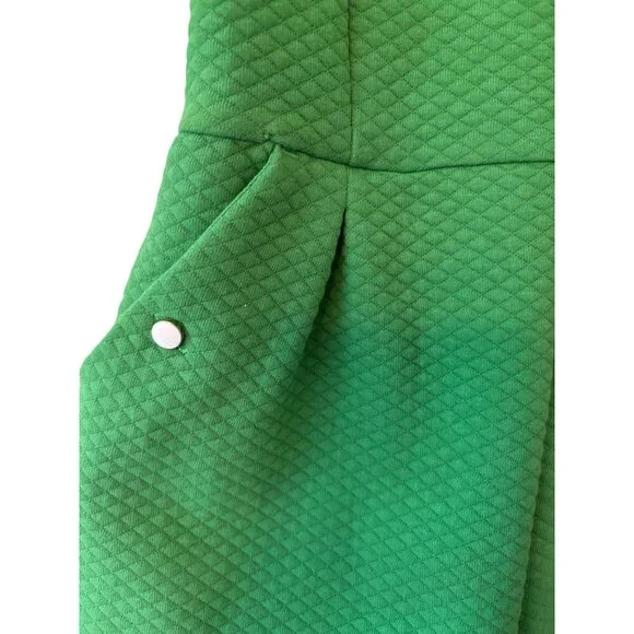 Janie And Jack Green Quilted Gingham Bow Romper Girls Size 8T - Picture 12 of 12